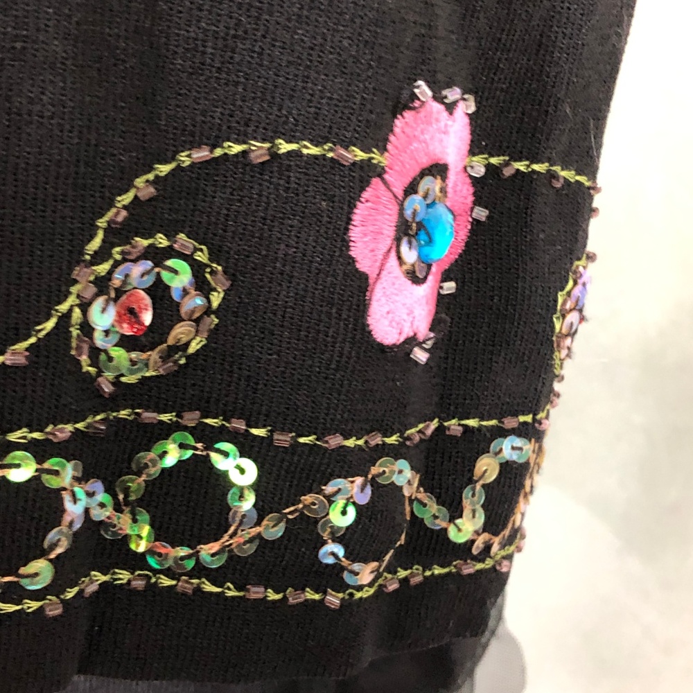 Joseph A finely knit sweater embellished floral - Picture 5 of 8